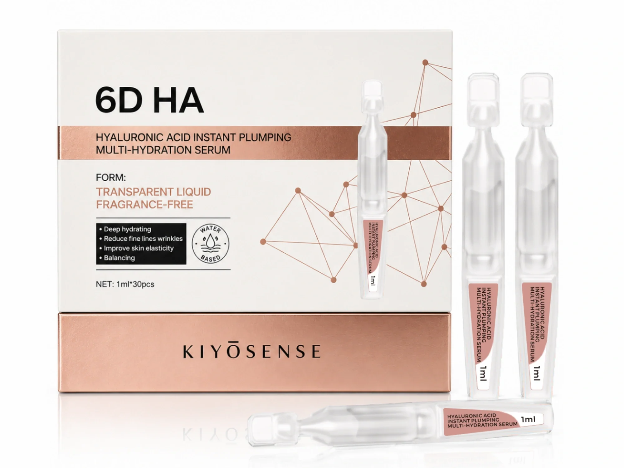 KIYOSENSE 6D Hyaluronic Acid Serum one-box package