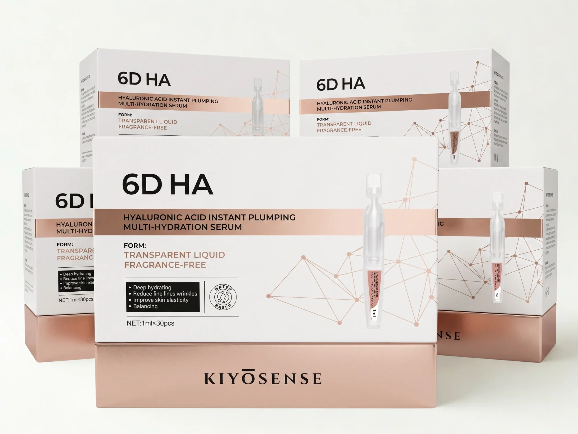 KIYOSENSE 6D Hyaluronic Acid Serum six-box value package
